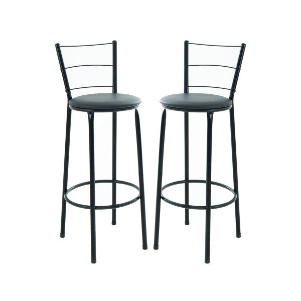 Conjunto De 2 Banquetas Altas 3 Arames Estofada para Cozinha Bar Balcão