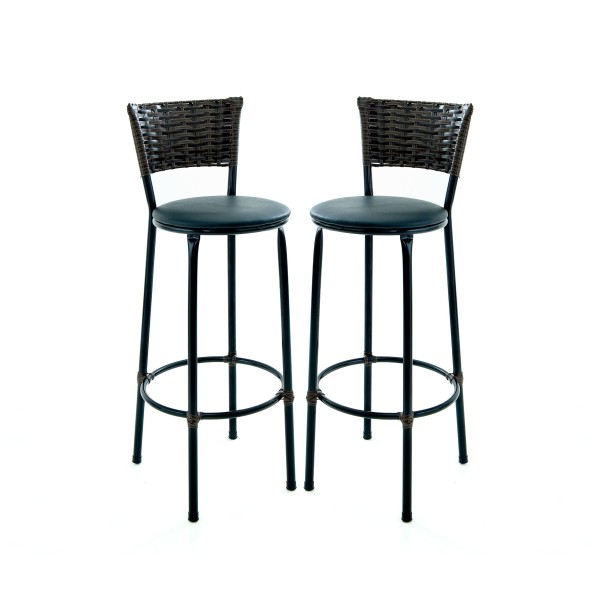 2 Banquetas Altas Argila Cozinha Bancada Area Gourmet | Design Moderno