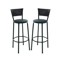 Conjunto de 2 Banquetas Altas Café Para Cozinha Bancada Balcão