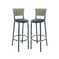 KIT 2 Banquetas Altas Área Gourmet Cozinha Bancada Cappuccino