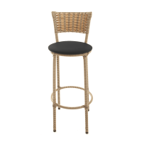 Banqueta Alta Junco Cappuccino para Cozinha Bancada Área Gourmet