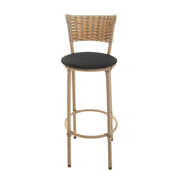 Banqueta Alta Junco Cappuccino para Cozinha Bancada Área Gourmet