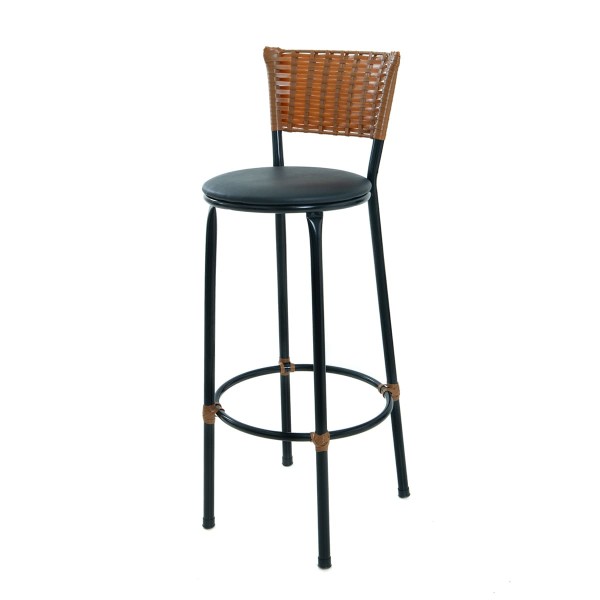 Banqueta Alta 70cm para Balcão Bancada Cozinha Junco Imbuia